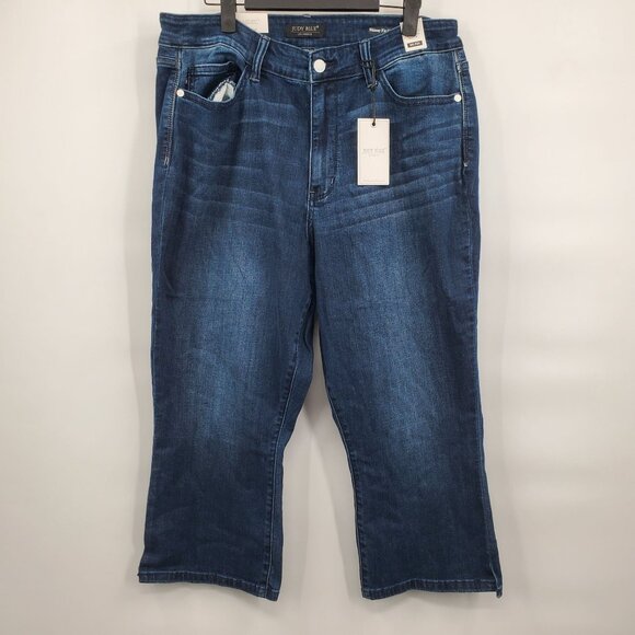Judy Blue Skinny Fit Mid Rise Capri Jeans Denim Pants Women Plus Size 16W NWT - Picture 1 of 16